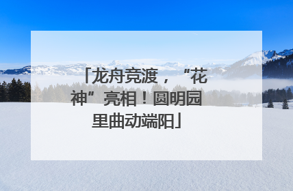 龙舟竞渡，“花神”亮相！圆明园里曲动端阳