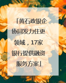 黄石政银企协同发力住更领域，17家银行提供融资服务方案