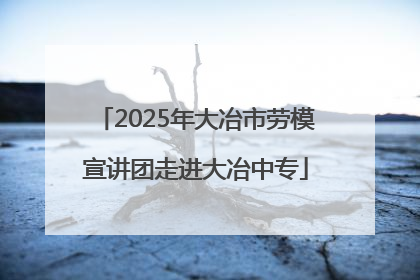 2025年大冶市劳模宣讲团走进大冶中专