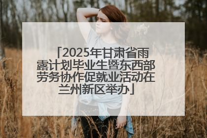 2025年甘肃省雨露计划毕业生暨东西部劳务协作促就业活动在兰州新区举办