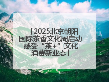 2025北京朝阳国际茶香文化周启动 感受“茶+”文化消费新业态