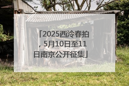 2025西泠春拍，5月10日至11日南京公开征集