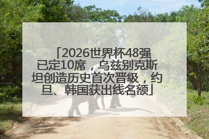 2026世界杯48强已定10席,乌兹别克斯坦创造历史首次晋级,约旦、韩国获出线名额