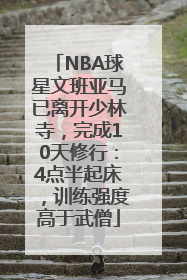 NBA球星文班亚马已离开少林寺，完成10天修行：4点半起床，训练强度高于武僧